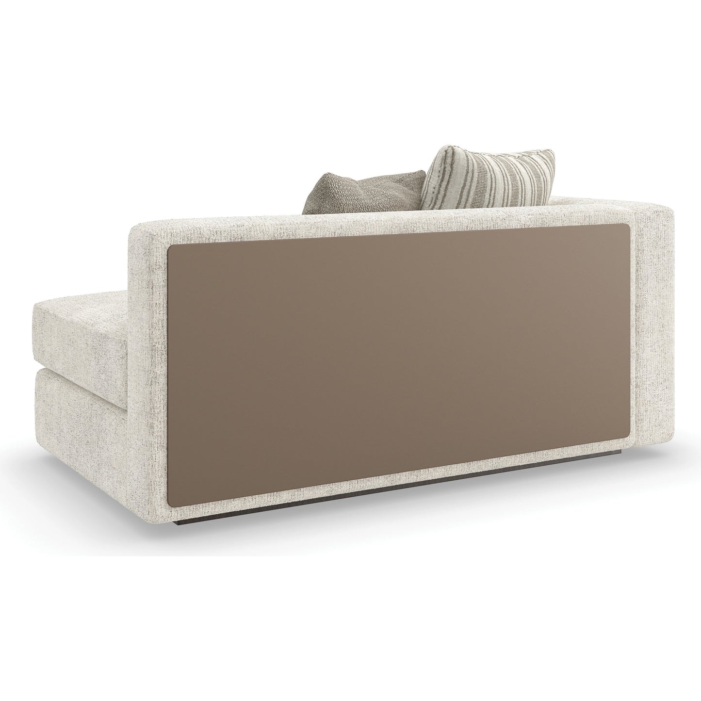 003 SI-2095976 | Additional Silo | Unity Left Arm Loveseat by Caracole in cream. Made from asian hardwood in a modern style.