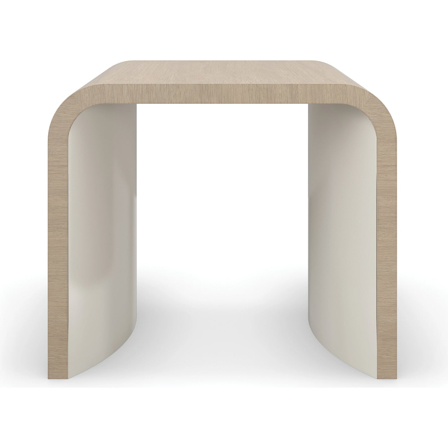 003 SI-2095982 | Additional Silo | Movement End Table by Caracole in sun drenched oak, textured adobe. Made from oak, quartersawn oak in a modern style.