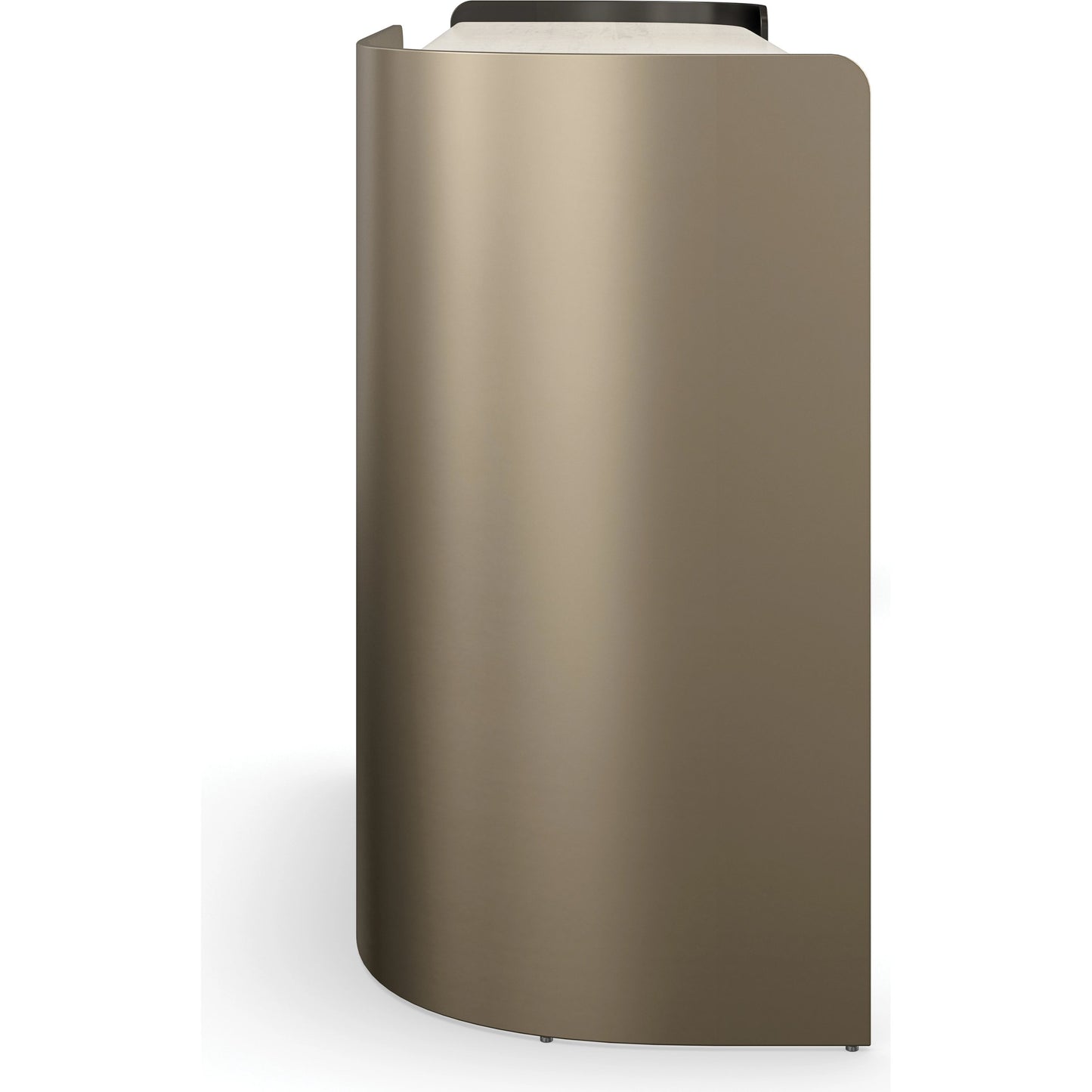 002 SI-2095985 | Additional Silo | Movement Console by Caracole in bronze and chocolate bronze, lucent bronze plated metal. Made from metal, stone in a modern style.