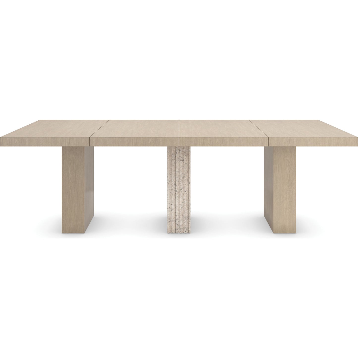 002 SI-2095991 | Additional Silo | Unity Light Dining Table by Caracole in oa and sun drenched oak. Made from asian hardwood, stone, oak in a modern style.