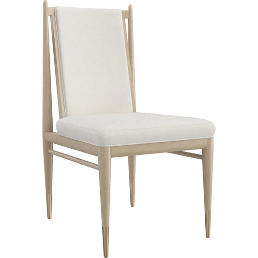 001 SI-2095996 | Primary Silo | Unity Light Dining Chair by Caracole in ivory and sun drenched oak. Made from oak in a modern style.