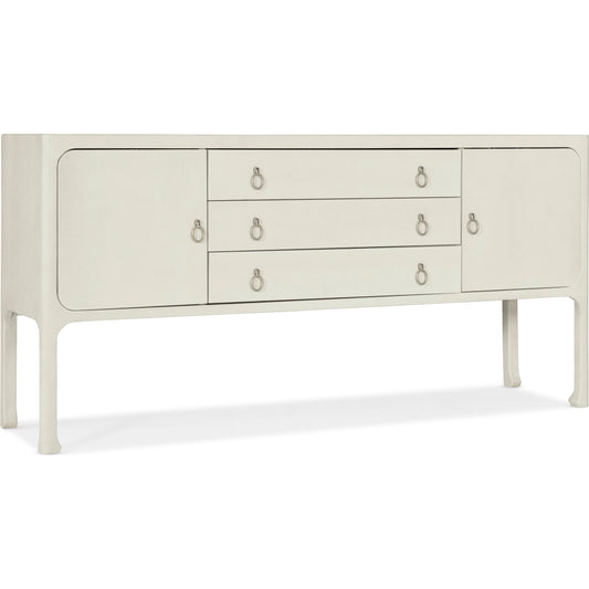 Serenity Cove Shore Server by Hooker Furniture in sand dollar, champagne. Made from wood, raffia in a modern style.