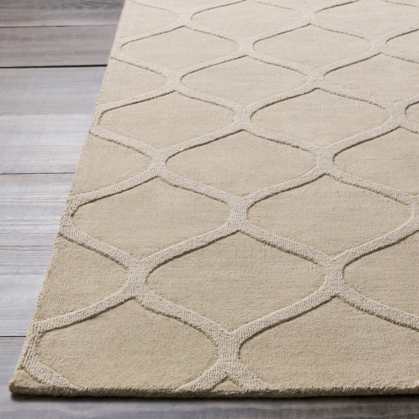 010 33321-12558,33321-3262 | Closeup | Mystique Rug - 646 by Surya. Made from 100% wool in a unique style.