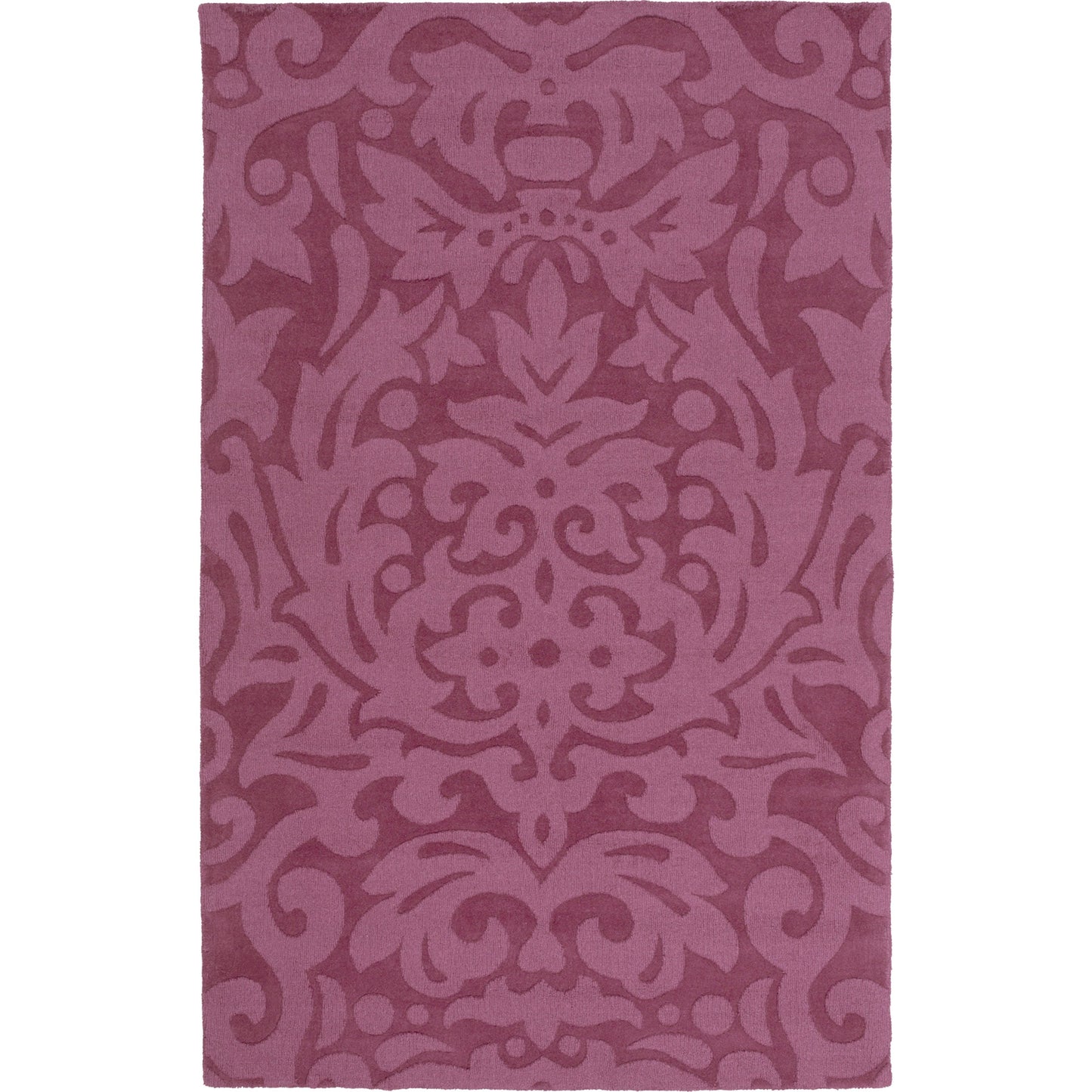 001 87736-3266 | Primary Silo | Mystique Rug - 649 by Surya in plum. Made from 100% wool in a unique style.