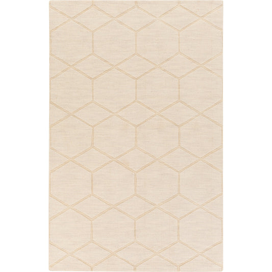 Mystique Rug - 14834 by Surya in ivory. Made from 100% wool in a unique style.