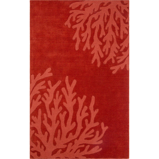 Mystique Rug - 22148 by Surya in rust. Made from 100% wool in a unique style.