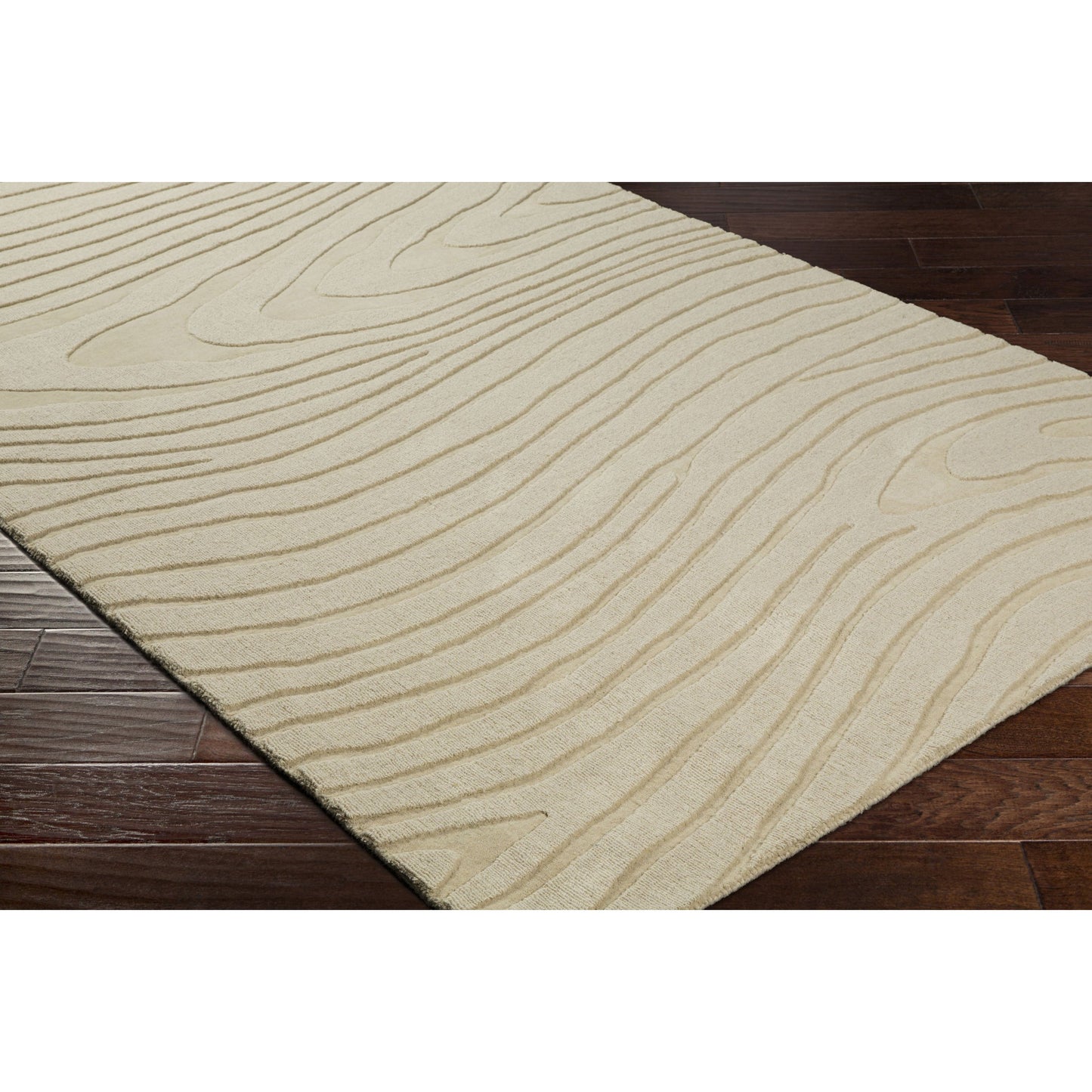 004 97626-3263 | Closeup | Mystique Rug - 22150 by Surya in ivory. Made from 100% wool in a unique style.