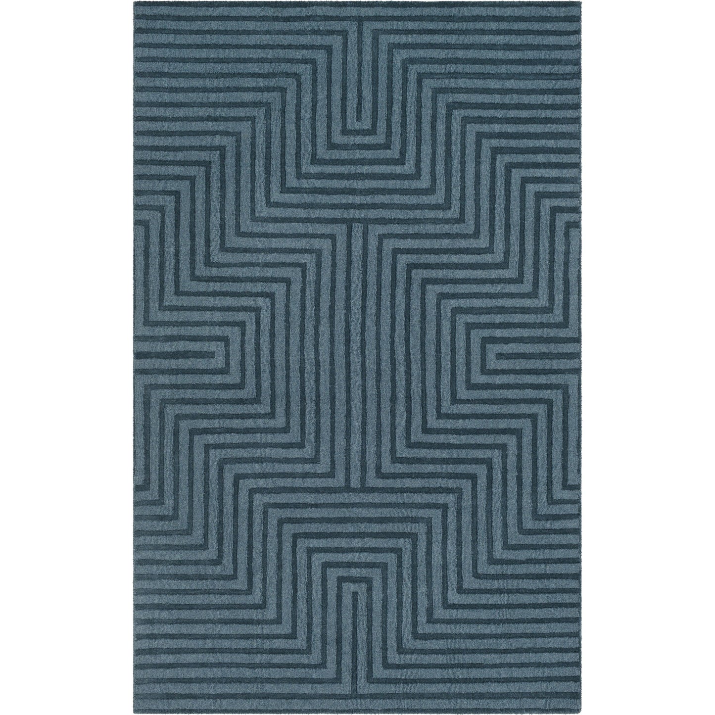 001 97525-3262 | Primary Silo | Mystique Rug - 22151 by Surya in dark blue. Made from 100% wool in a unique style.