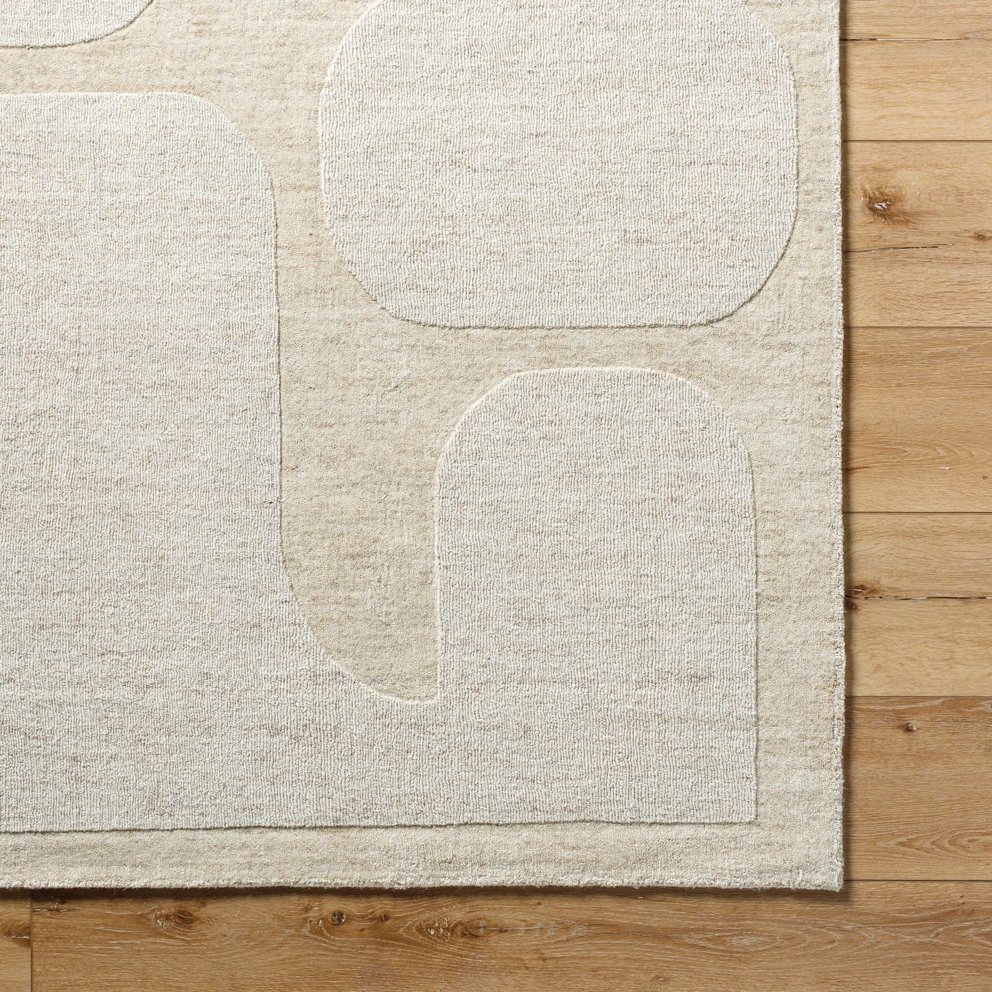 006 SI-2131599,SI-2131600,SI-2131601,SI-2131602 | Closeup | Mystique Rug - 484899 by Livabliss in beige, sand, taupe. Made from face: 100% wool, warp: 100% cotton in a unique style.