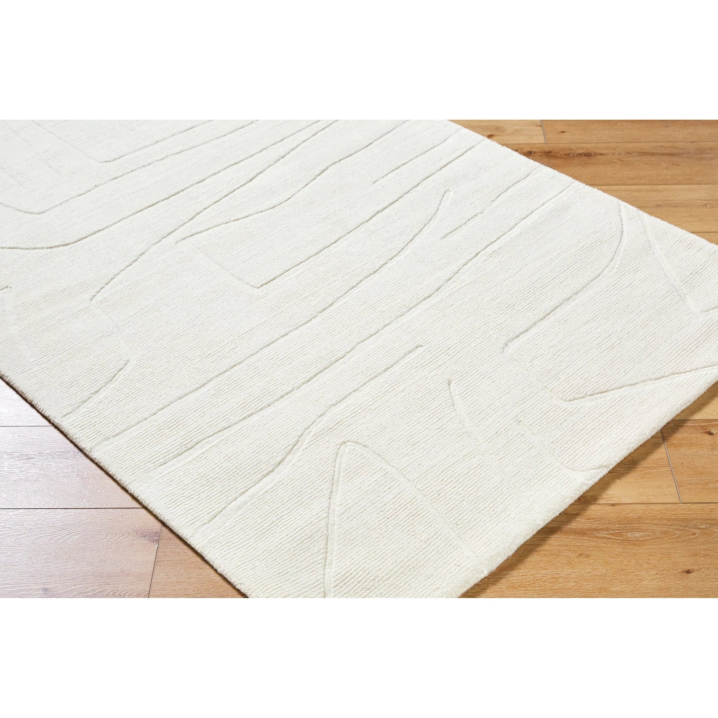 002 SI-2167678,SI-2167679,SI-2167680,SI-2167681 | Closeup | Mystique Rug - 489202 by Livabliss in ivory, cream, beige. Made from wool in a unique style.