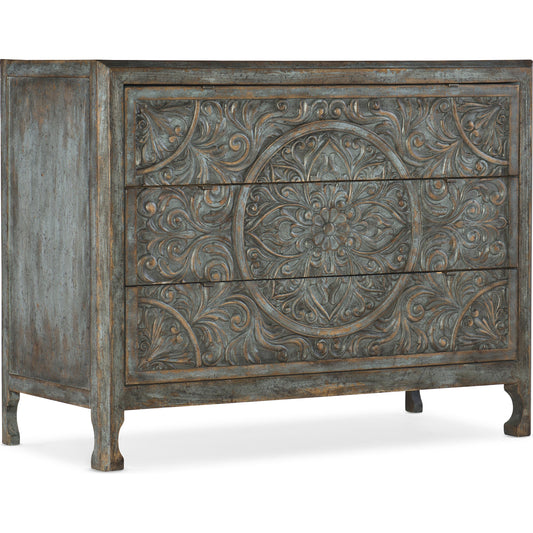 000 SI-1749055 | Primary Silo | La Grange Lockhart Three-Drawer Accent Chest by Hooker Furniture. Made from unique in a cottage & farmhouse style.