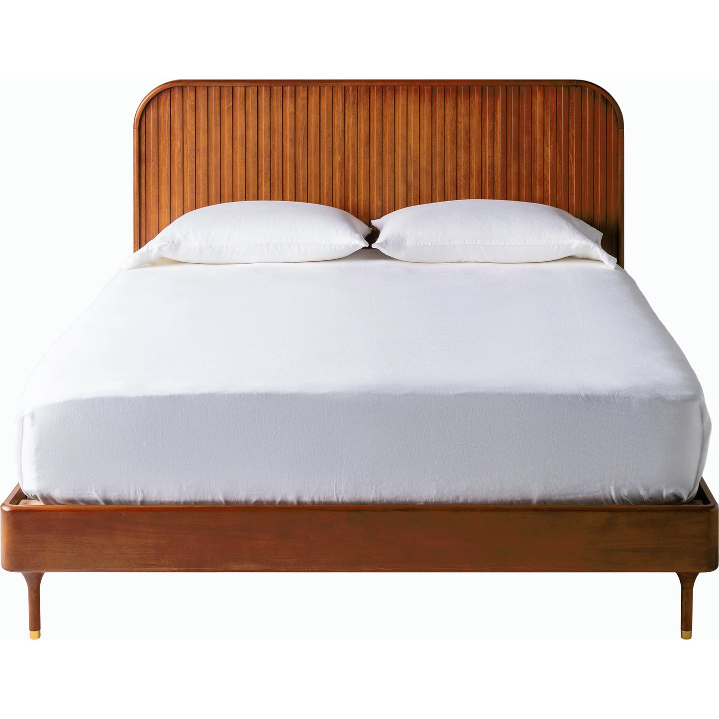 002 SI-2164095,SI-2164096 | Closeup | Madri Wood Bed - 526084 by Surya in top: brown, base: brown and stainedstained. Made from poplar in a modern style.