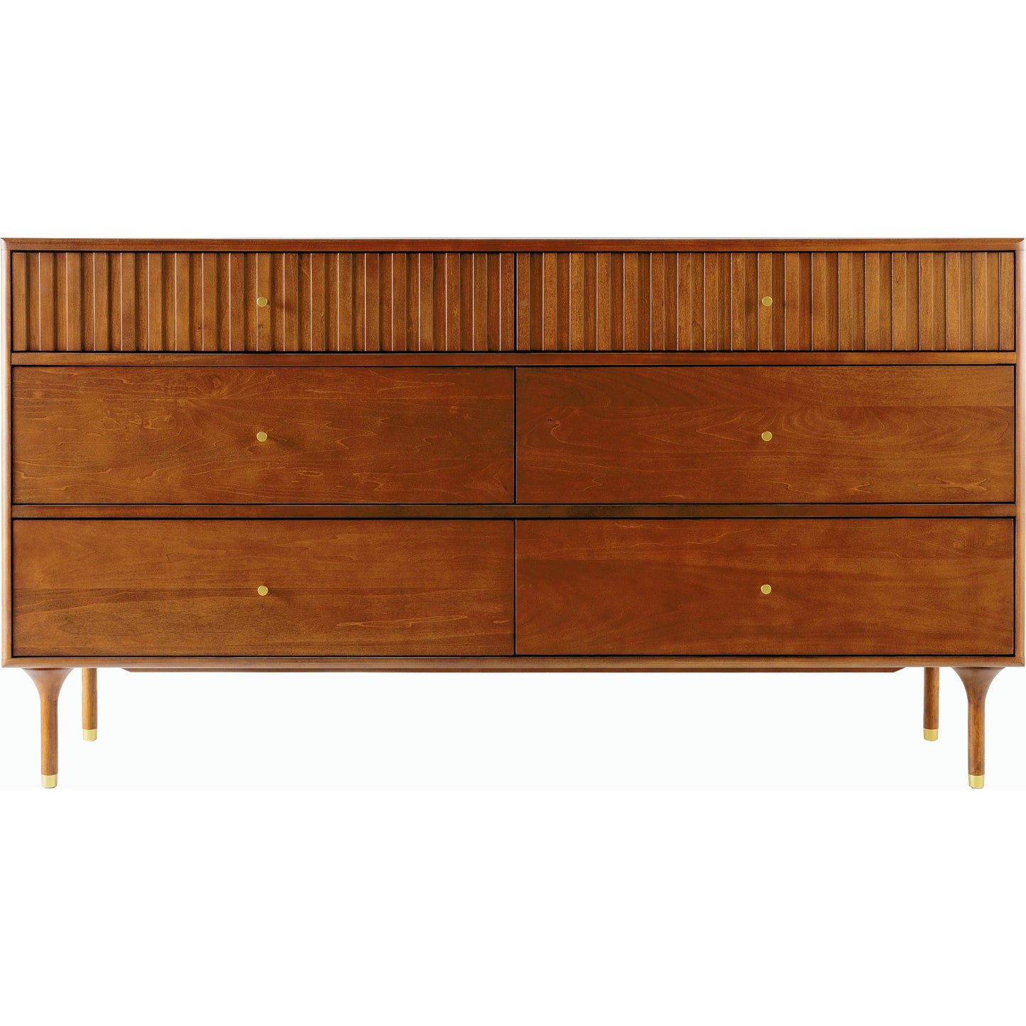 002 SI-2164098 | Closeup | Madri Dresser - 526095 by Surya in top: brown, base: brown and stainedrawstainedstained. Made from poplar, manufactured wood, rubber wood in a transitional style.