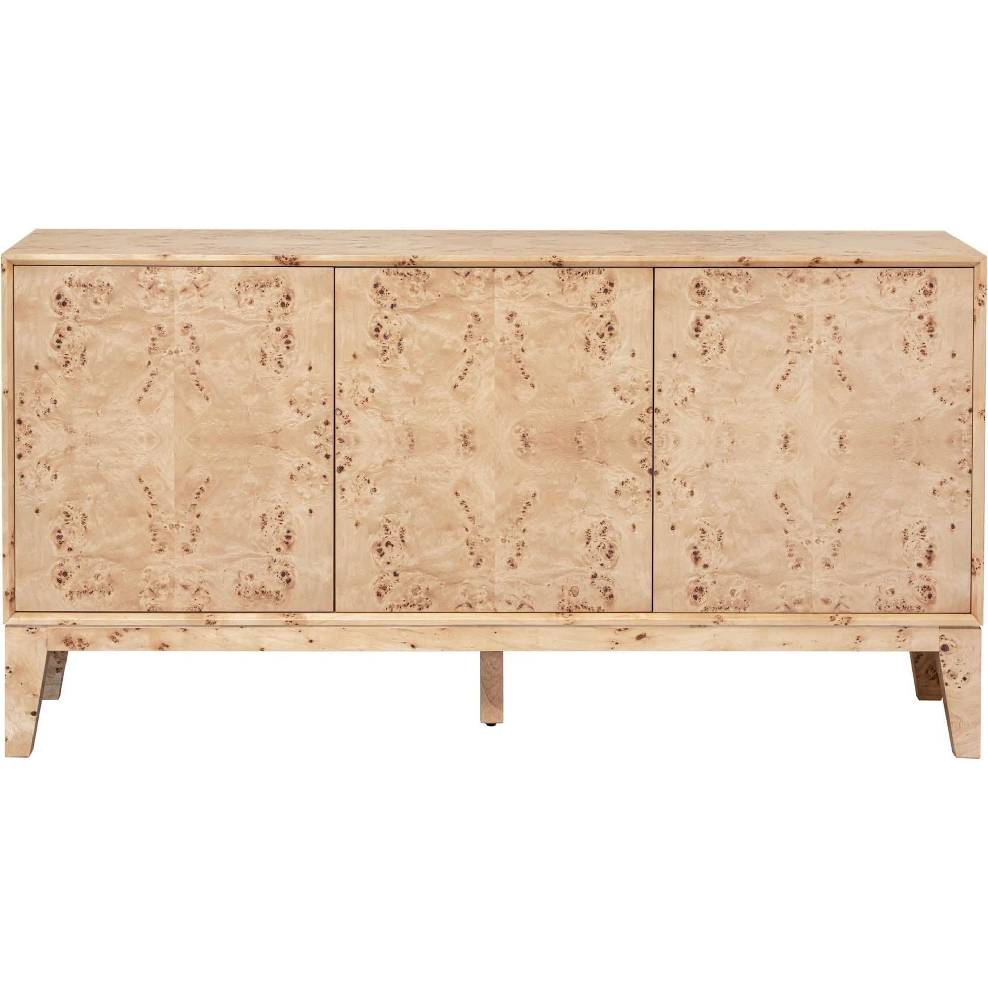 Mappa 3-Door Sideboard by LH Imports. Made from mdf oak veneer, burl mappa veneer in a modern style.