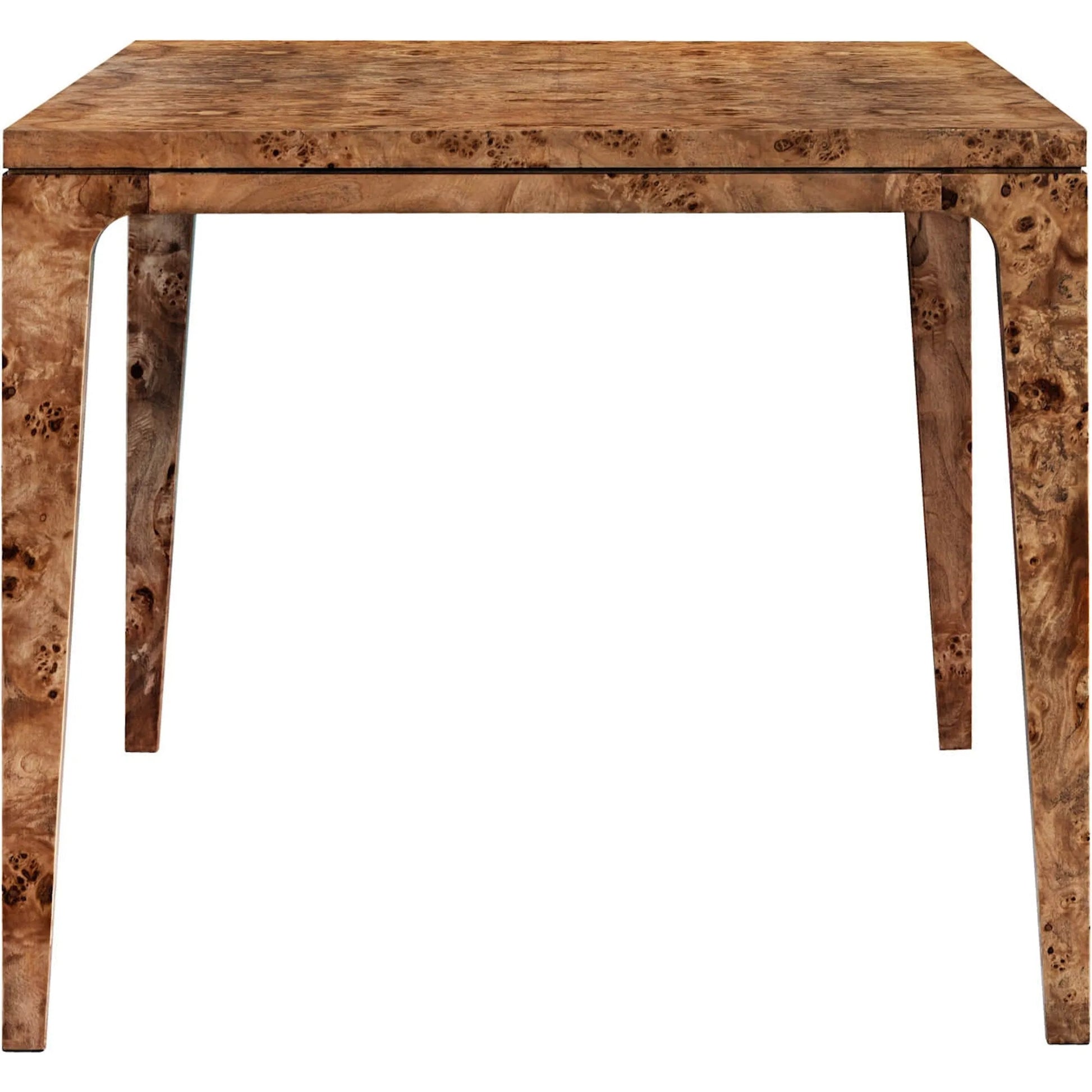 Mappa Large Dining Table by LH Imports in dark burl, matt black. Made from unique in a modern style.