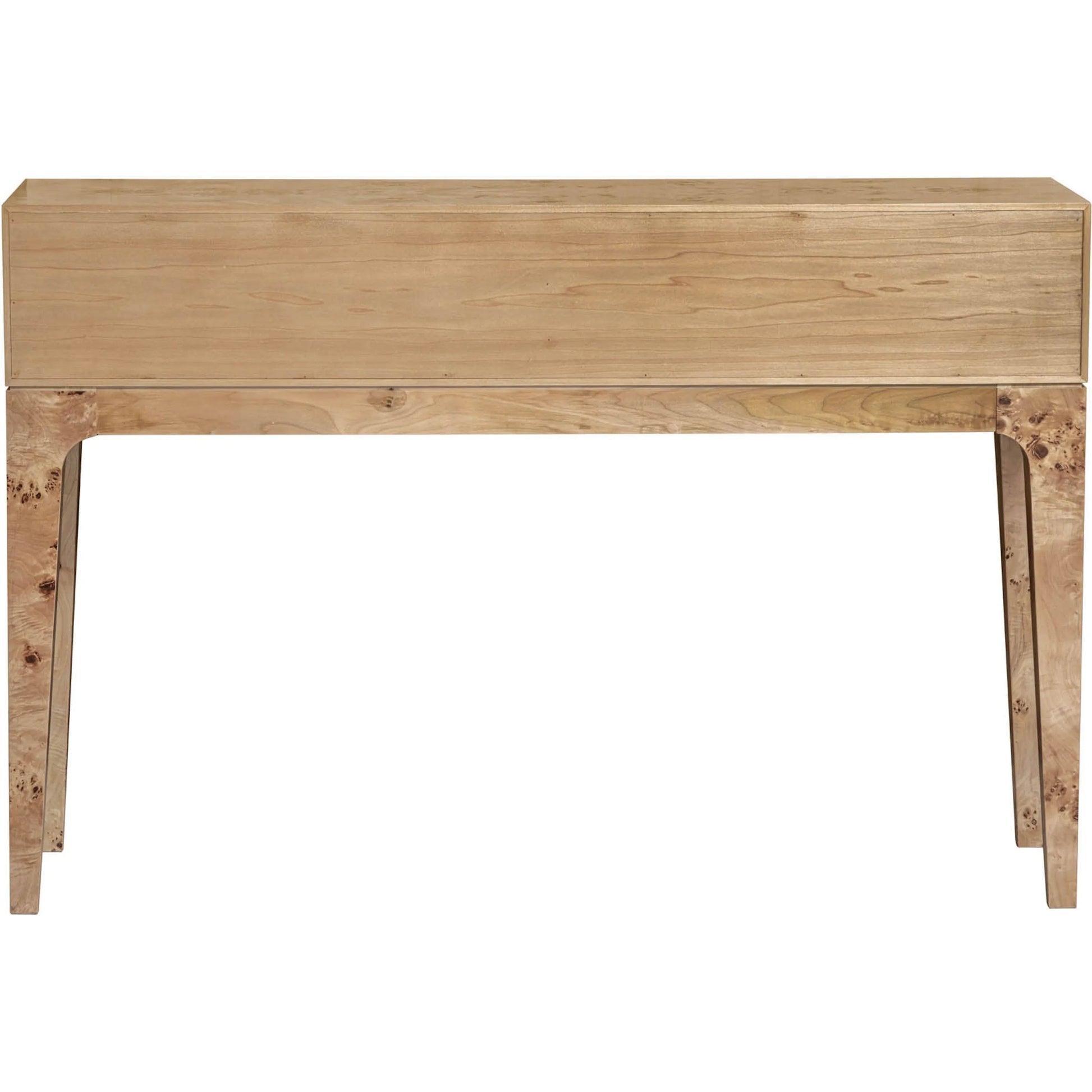 Mappa Console Table by LH Imports. Made from mappa burl veneer, oak veneer, mdf in a modern style.