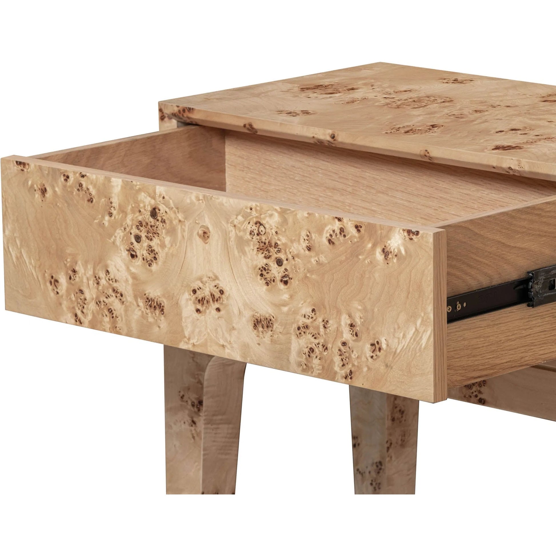 Mappa Console Table by LH Imports. Made from mappa burl veneer, oak veneer, mdf in a modern style.