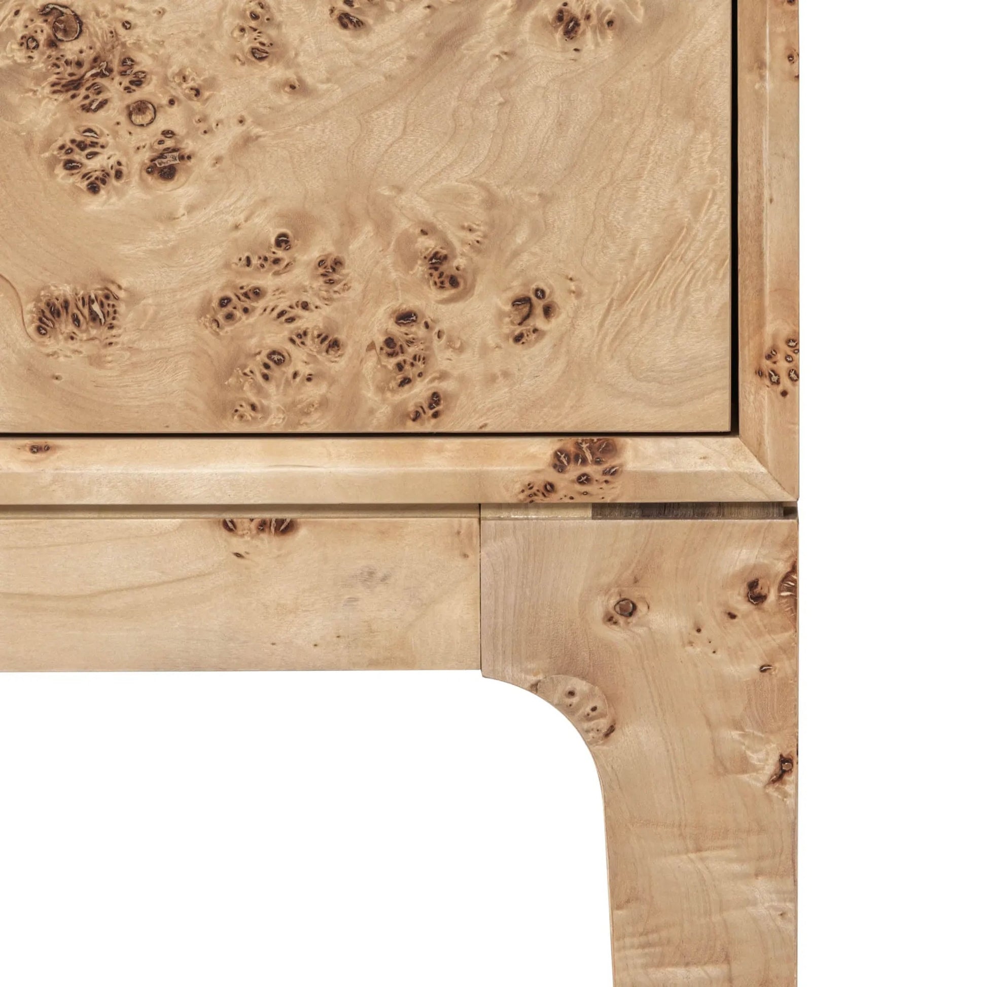 Mappa Console Table by LH Imports. Made from mappa burl veneer, oak veneer, mdf in a modern style.