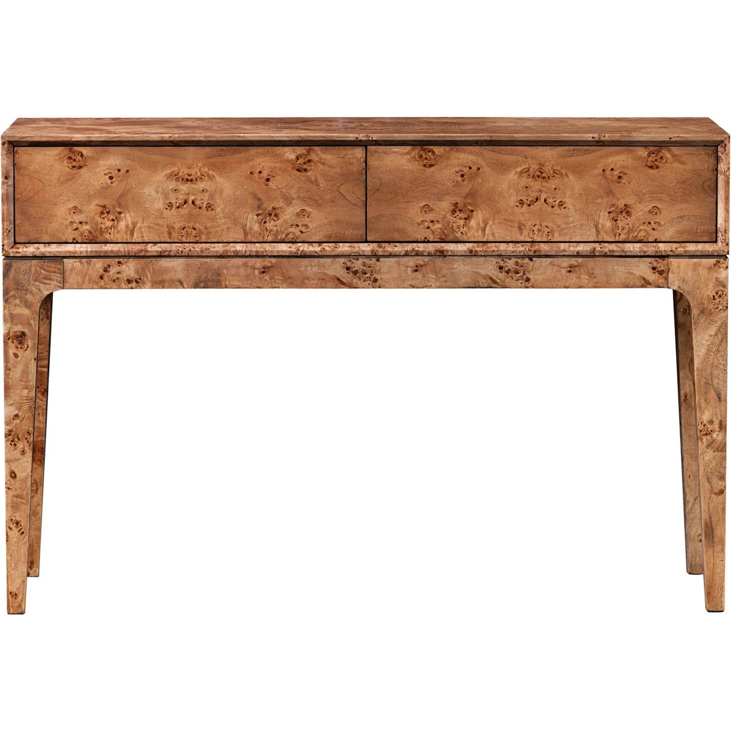 002 SI-2452885 | Primary Silo | Mappa Console Table by LH Imports. Made from mappa burl veneer, oak veneer, mdf in a modern style.