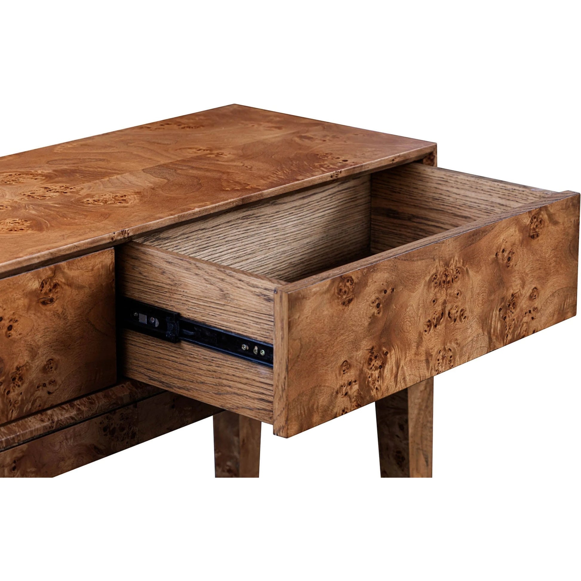 Mappa Console Table by LH Imports. Made from mappa burl veneer, oak veneer, mdf in a modern style.
