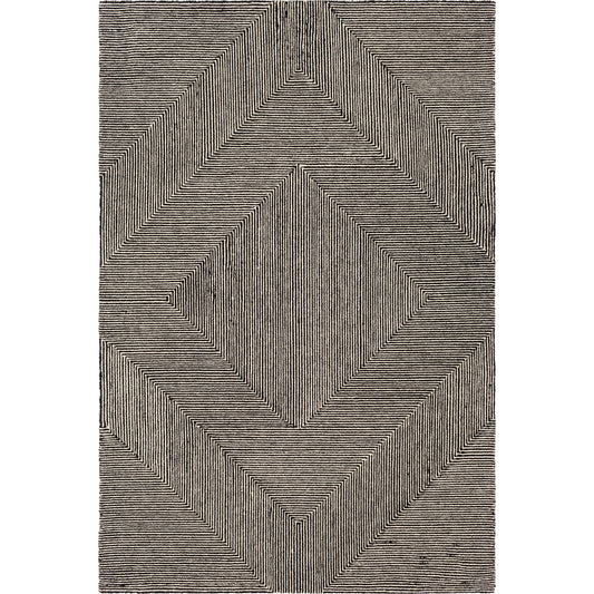 Maroc Rug - 26231 by Livabliss in cream, black. Made from 100% wool in a unique style.