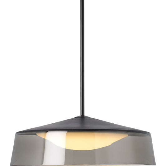 Masque Pendant by Tech Lighting in black. Made from glass in a modern style.