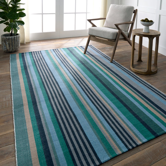 Mazarro MAZ02 Rug by Jaipur Living in teal, blue. Made from 100% polyester in a unique style.