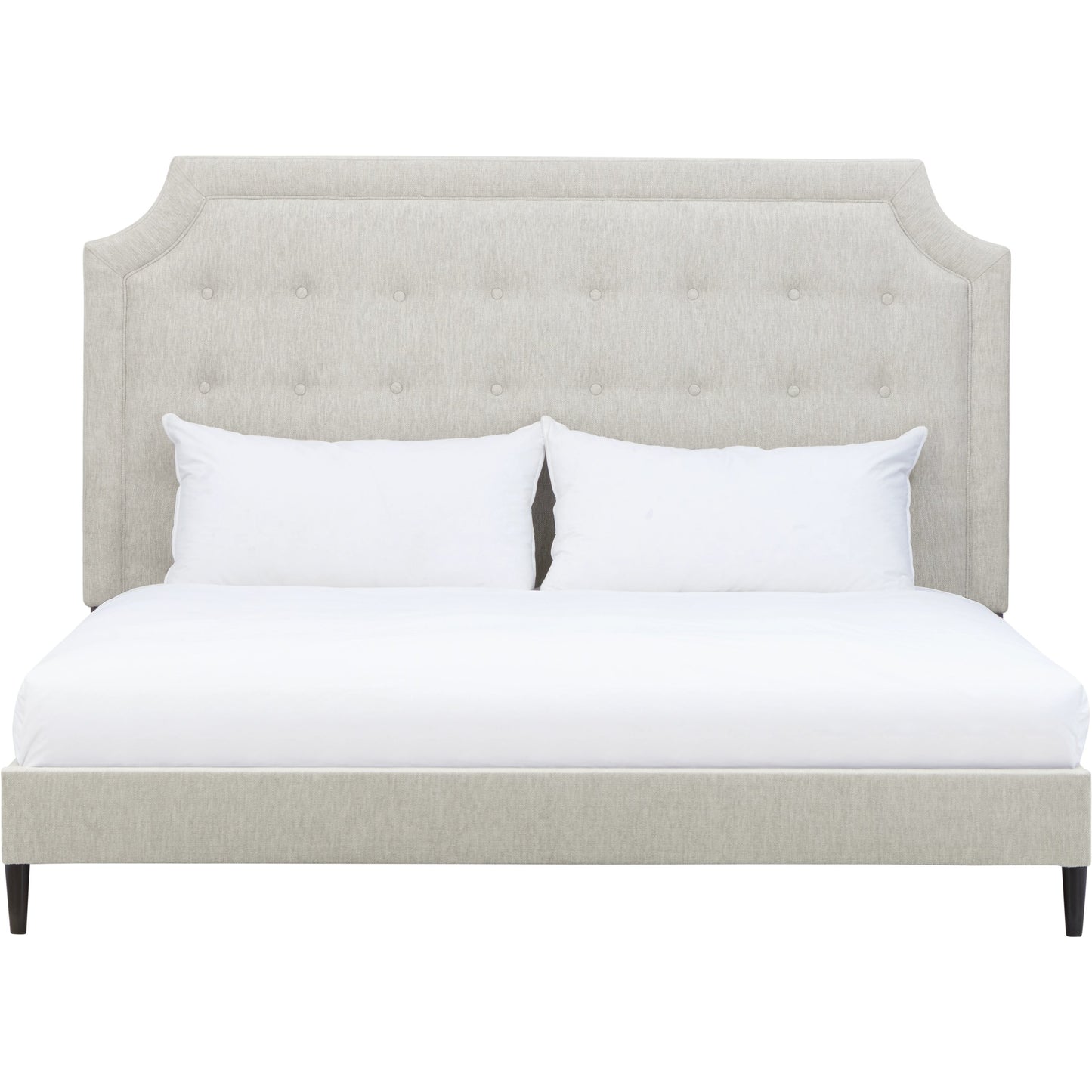 006 SI-2130641,SI-2130642 | Primary Silo | Zest Scooped Welt Upholstered Bed by Zest. Made from mdf, partical board in a modern style.