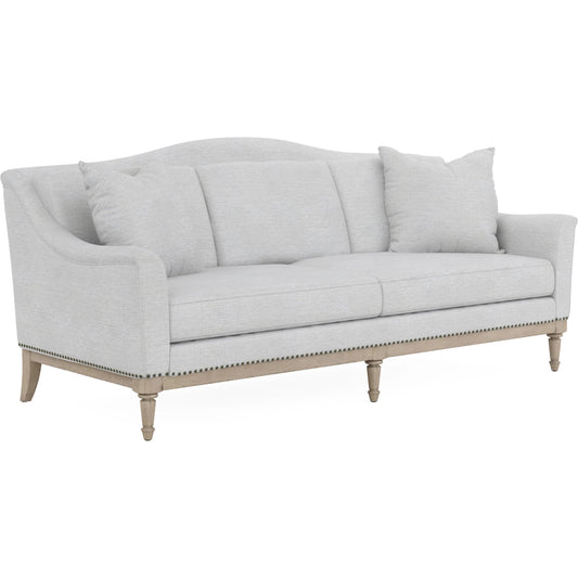 Magritte Sofa by A.R.T. Furniture. Made from rubberwood solids, foam, fabric, metal in a traditional style.