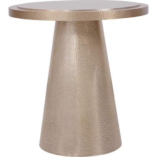 001 SI-2353921 | Primary Silo | Archives Spot Table by Hooker Furniture in satin brass. Made from birch veneers, aluminum in a modern style.