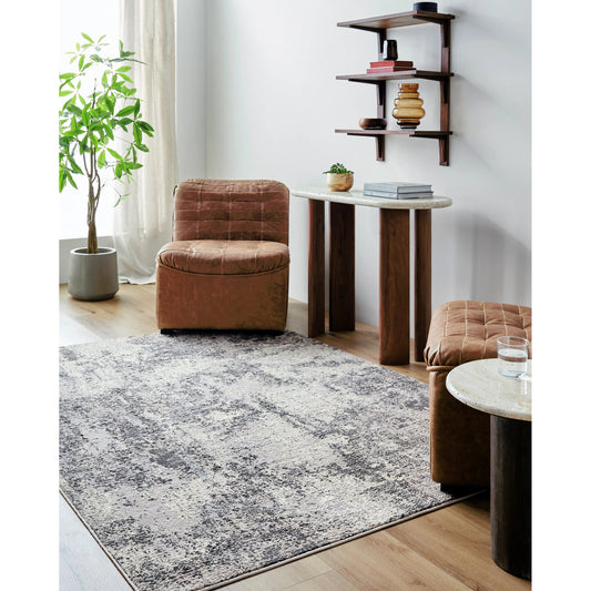 Marbella Rug - 498912 by Livabliss in cream, light gray, light beige, gray, charcoal. Made from recycled pet yarn in a unique style.