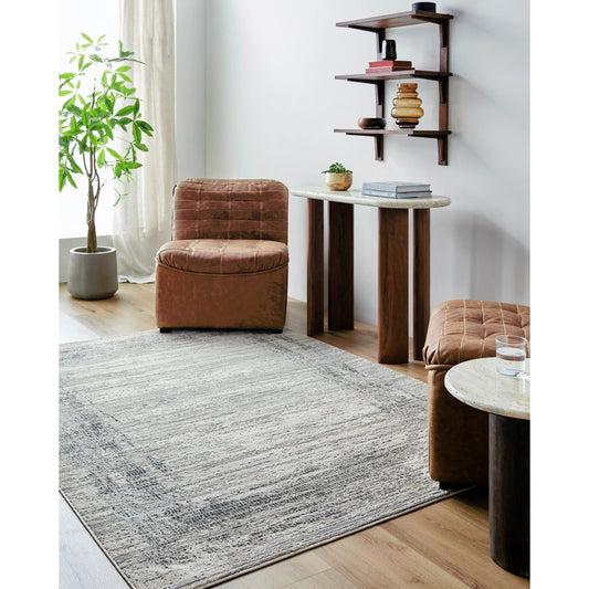 Marbella Rug - 498923 by Livabliss in cream, light gray, light beige, gray. Made from recycled pet yarn in a unique style.