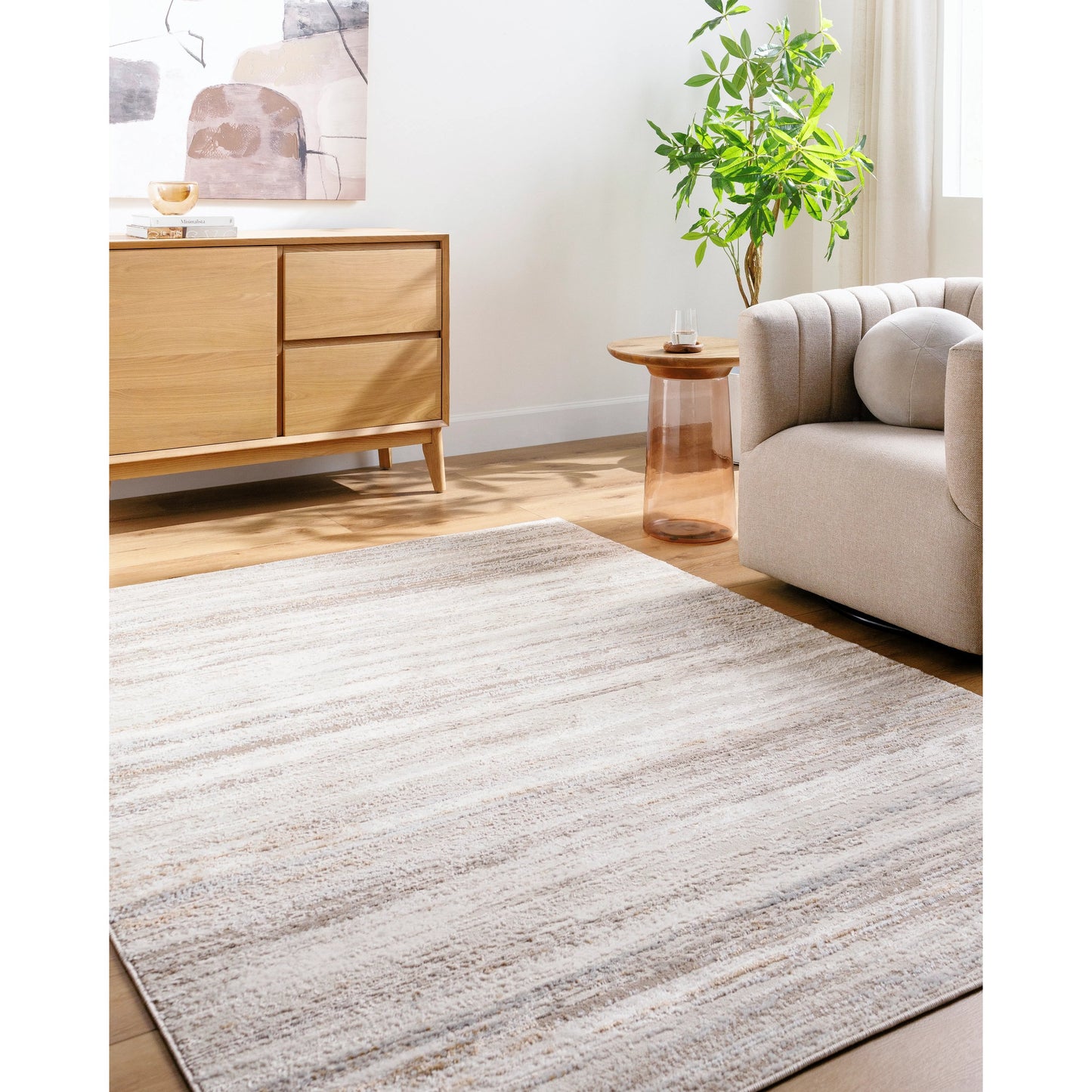 007 SI-2167876,SI-2167877 | Lifestyle | Mood Rug - 524967 by Livabliss in taupe, white, light gray, mustard, light brown. Made from polypropylene, polyester in a unique style.