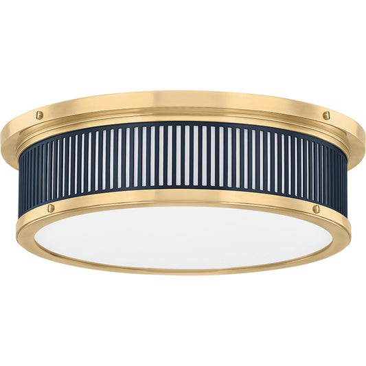 001 SI-2374235 | Primary Silo | Ashdown Round Flush Mount by Hudson Valley. Made from brass in a eclectic & global style.