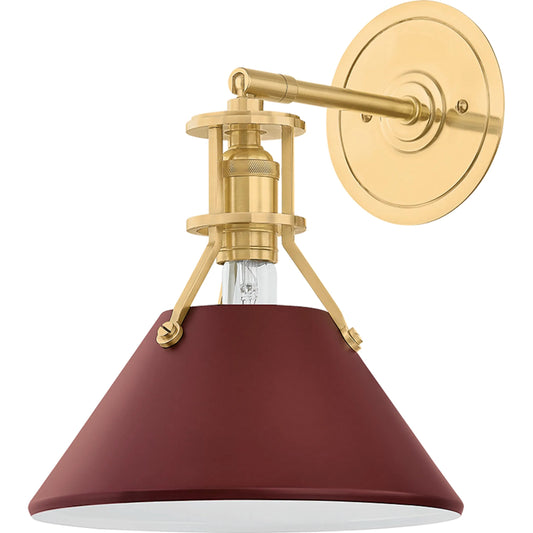 Painted No. 2 Wall Sconce by Hudson Valley. Made from steel in a eclectic & global style.
