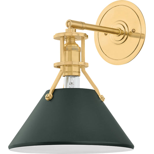 Painted No. 2 Wall Sconce by Hudson Valley. Made from steel in a eclectic & global style.