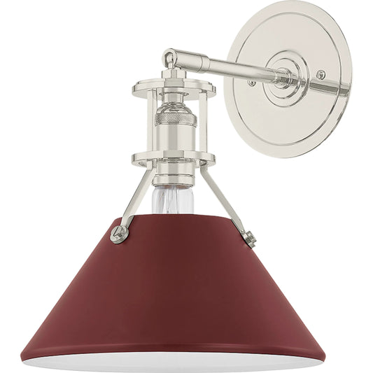 Painted No. 2 Wall Sconce by Hudson Valley. Made from steel in a eclectic & global style.