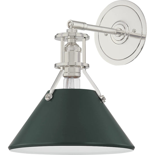 Painted No. 2 Wall Sconce by Hudson Valley. Made from steel in a eclectic & global style.