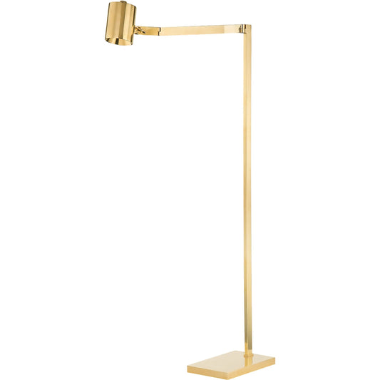 Highgrove Floor Lamp by Hudson Valley in aged brass. Made from brass in a modern style.