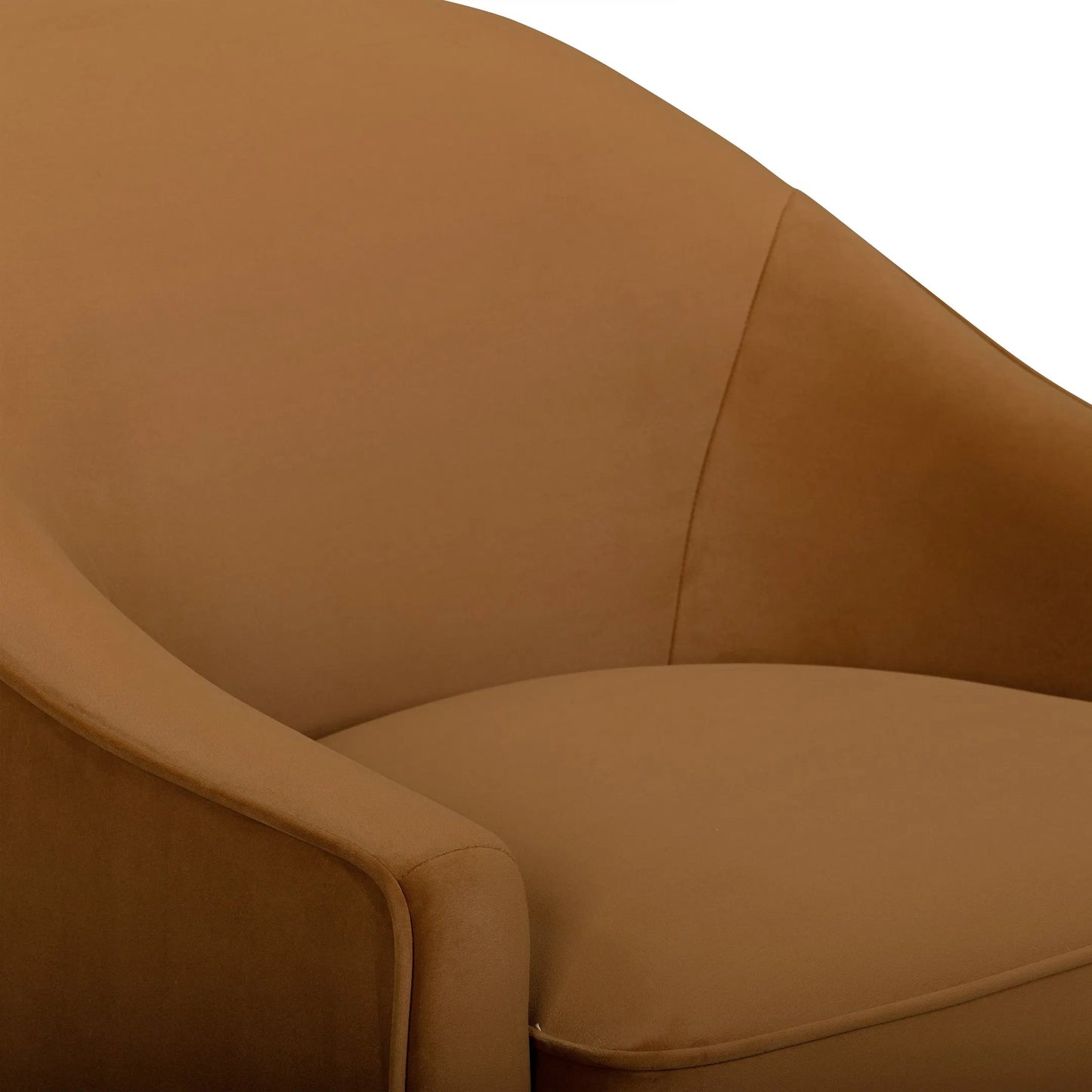 013 SI-2544537 | Closeup | Cettie Performance Velvet Accent Chair by TOV Furniture. Made from fabric, pine, plywood, rubberwood in a unique style.