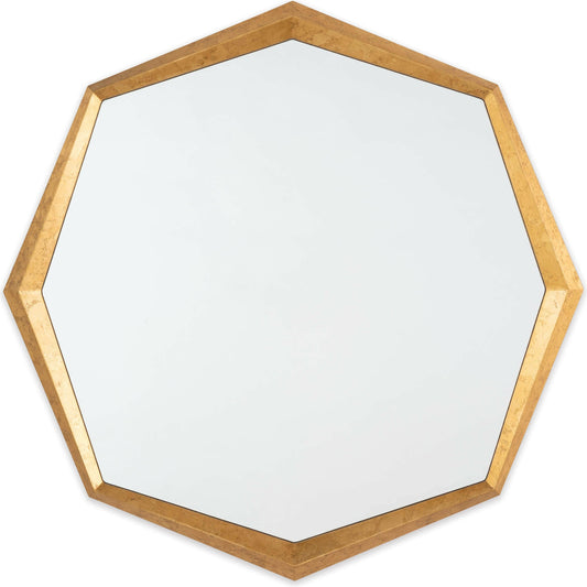 001 SR-769946 | Primary Silo | Hadley Mirror by Regina Andrew in gold and gold leaf. Made from resin in a modern style.