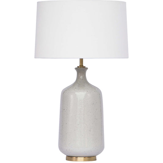 Glace Ceramic Table Lamp by Regina Andrew in white, natural and white. Made from ceramic in a modern style.