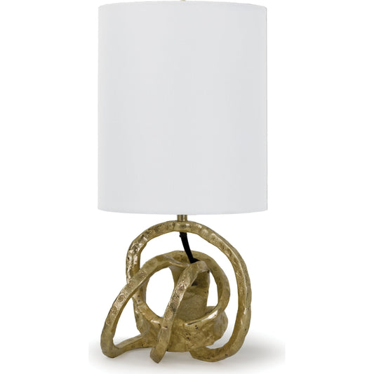 001 S-287079 | Primary Silo | Mini Knot Lamp by Regina Andrew in gold and gold. Made from iron in a modern style.