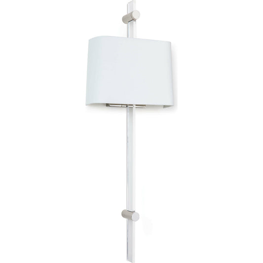 Taurus Sconce by Regina Andrew in nickel and clear. Made from acrylic in a modern style.