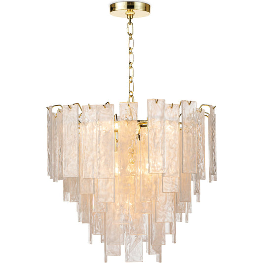 Glacier Chandelier by Regina Andrew. Made from glass in a transitional style.