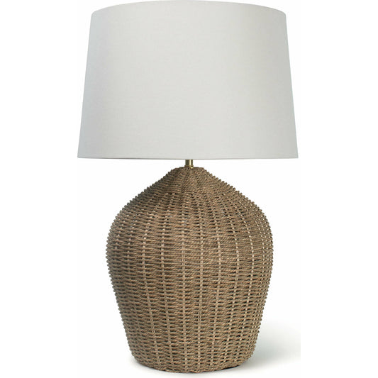 003 SR-769935 | Primary Silo | Georgian Table Lamp by Regina Andrew in natural. Made from rattan in a modern style.