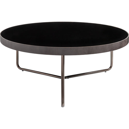 001 SI-1923443 | Primary Silo | Melton - 32774 by Surya in black, metallic nickel and nickel, glossy. Made from top: glass, base: metal in a modern style.