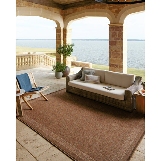 Merrick MER-07 Rug by Loloi in cinnamon, multi. Made from 100% polypropylene in a unique style.