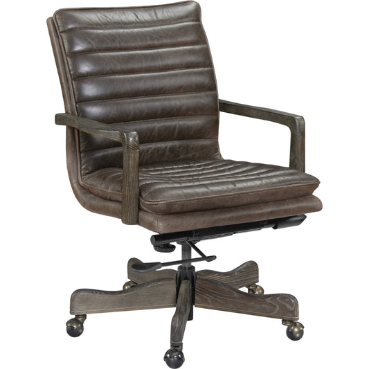 000 SI-1749082 | Primary Silo | Langston Executive Swivel Tilt Chair by Hooker Furniture in buckaroo ranch. Made from leather in a traditional style.