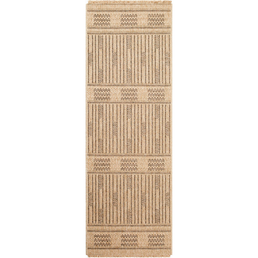 Mirage Rug - 32514 by Livabliss in tan, dark brown. Made from 100% polypropylene in a unique style.
